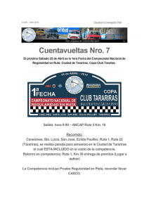 Cuentavueltas Nro. 7 - CUAS – Club Uruguayo de Automoviles Sport
