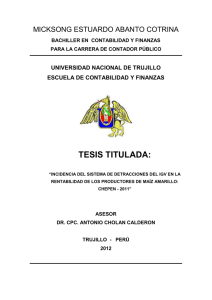 TESIS TITULADA: - Universidad Nacional de Trujillo