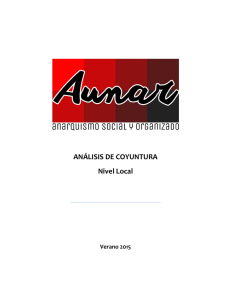 ANÁLISIS DE COYUNTURA Nivel Local
