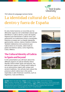 The Cultural Identity of Galicia in Spain and beyond