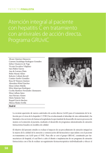 Atención integral al paciente con hepatitis C en tratamiento
