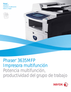 Phaser® 3635MFP Impresora multifunción Potencia multifunción