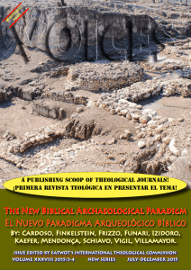 THE NEw bIbLIcAL ARcHAEOLOGIcAL PARADIGM El Nuevo