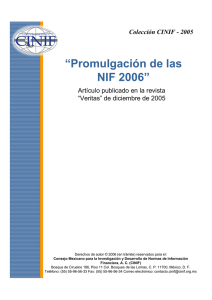 Colección CINIF - 2005 “Promulgación de las NIF 2006”
