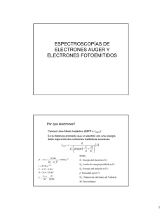 espectroscopías de electrones auger y electrones fotoemitidos