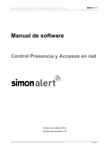 Manual de software del sistema Control de Presencia y