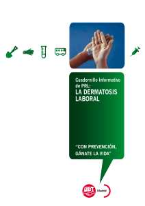 la dermatosis laboral - Salud Laboral UGT Madrid
