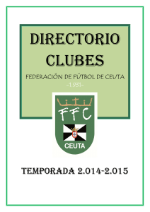 Directorio de Clubes - Federación de Fútbol de Ceuta