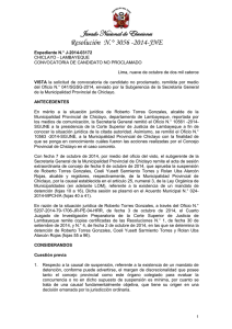 Resolución N.° 3056 -2014-JNE - Municipalidad Provincial de