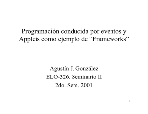 Programación conducida por eventos y Applets como ejemplo de