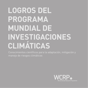 logros del programa mundial de investigaciones climáticas