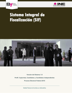 Sistema Integral de Fiscalización (SIF)