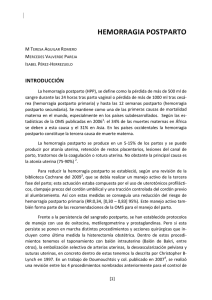 hemorragia postparto - Hospital Universitario Virgen de las Nieves