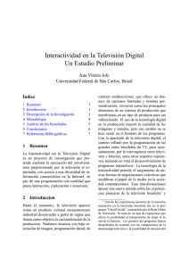 Interactividad en la Televisión Digital Un Estudio Preliminar