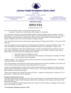 minutes - Lawrence Family Development Charter School