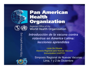 Introducción de la vacuna contra rotavirus en America Latina