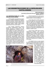 las desobstrucciones en la espeleología castellonense