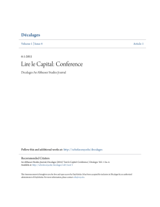 Lire le Capital: Conference