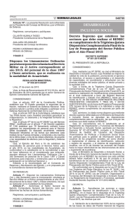 Decreto Supremo N° 001-2015