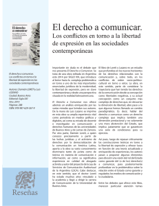 El derecho a comunicar. - Chasqui. Revista Latinoamericana de