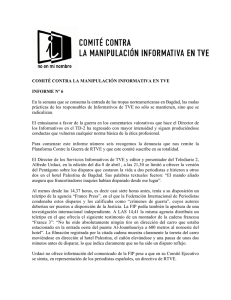 COMITÉ CONTRA LA MANIPULACIÓN INFORMATIVA EN TVE