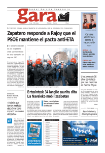 Zapatero responde a Rajoy que el PSOE mantiene el pacto anti-ETA