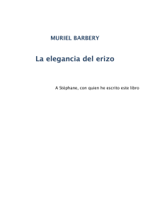 Barbery, Muriel - La elegancia del erizo