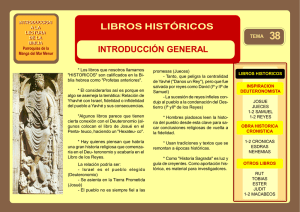 libros históricos introducción general
