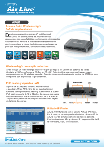 Access Point Wireless-b/g/n PoE de amplio alcance Wireless