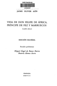 vida de don felipe de áfrica, príncipe de fez y marruecos