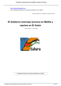 El Gobierno marroquí provoca en Melilla y reprime - CEAS