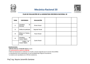 Mecánica Racional 20 - Web del Profesor