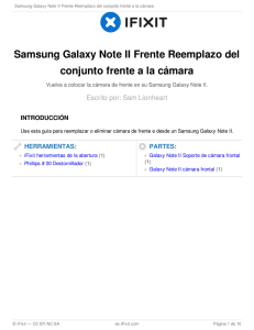 Samsung Galaxy Note II Front Facing Camera Assembly