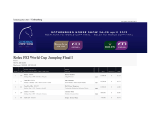 Rolex FEI World Cup Jumping Final I
