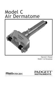 Model C Air Dermatome - Integra LifeSciences