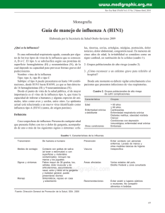 Guía de manejo de influenza A (H1N1) - E-journal