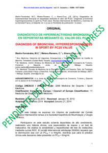 original diagnóstico de hiperreactividad bronquial en deportistas