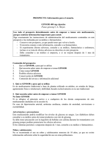 Información para el usuario - Agencia Española de Medicamentos y
