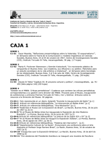 CAJA 1 - Archivo Jorge Romero Brest