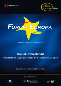 Daniel Cohn-Bendit - Nueva Economía Fórum