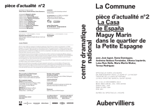 programme de salle - La Commune - Aubervilliers