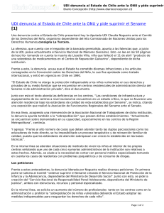 UDI denuncia al Estado de Chile ante la ONU y pide suprimir el