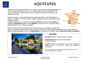 recorridos en Aquitania