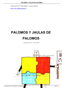 PALOMOS Y JAULAS DE PALOMOS - CEIP "Blas Infante"