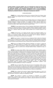 acuerdo general conjunto número 1/2001, del veintisiete de agosto