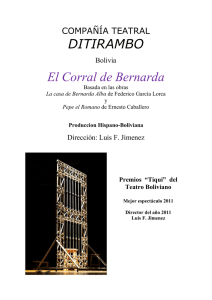 DITIRAMBO El Corral de Bernarda