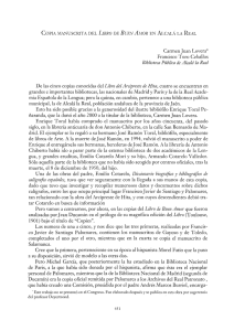 pdf Copia manuscrita del "Libro de Buen Amor" en Alcalá la Real