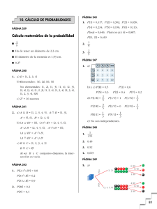 Cálculo matemático de la probabilidad 10. CÁLCULO DE
