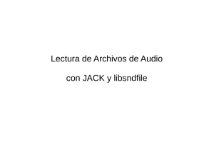 Lectura de Archivos de Audio con JACK y libsndfile