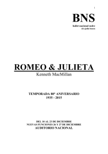 Romeo y Julieta Dossier Prensa